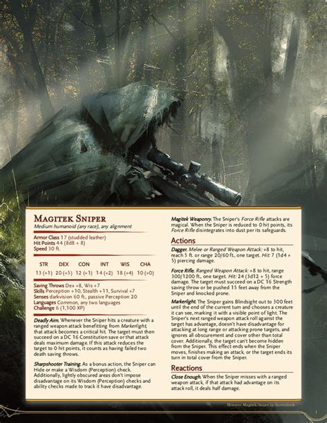 sniper 5e